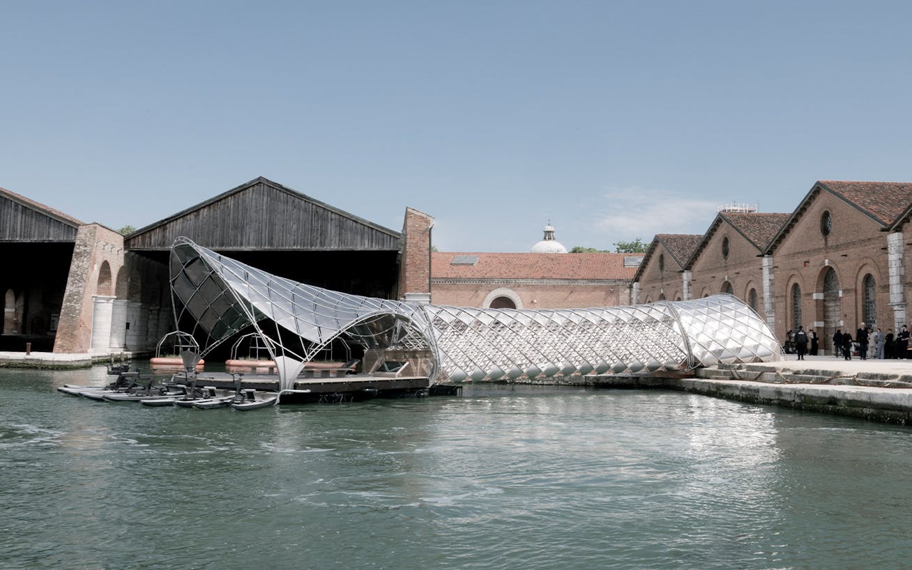 Gateway to Venice’s Waterway installation at Biennale Architettura 2025